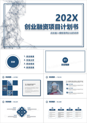 创业融资项目计划书ppt模板