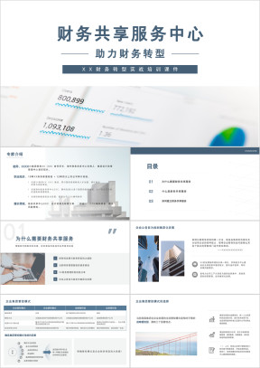 财务共享中心培训课件PPT模板