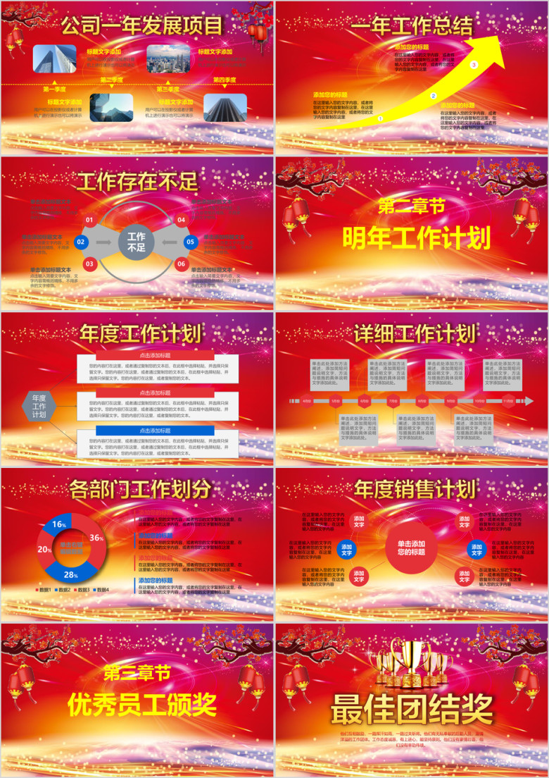 公司年终总结暨颁奖晚会颁奖盛典ppt