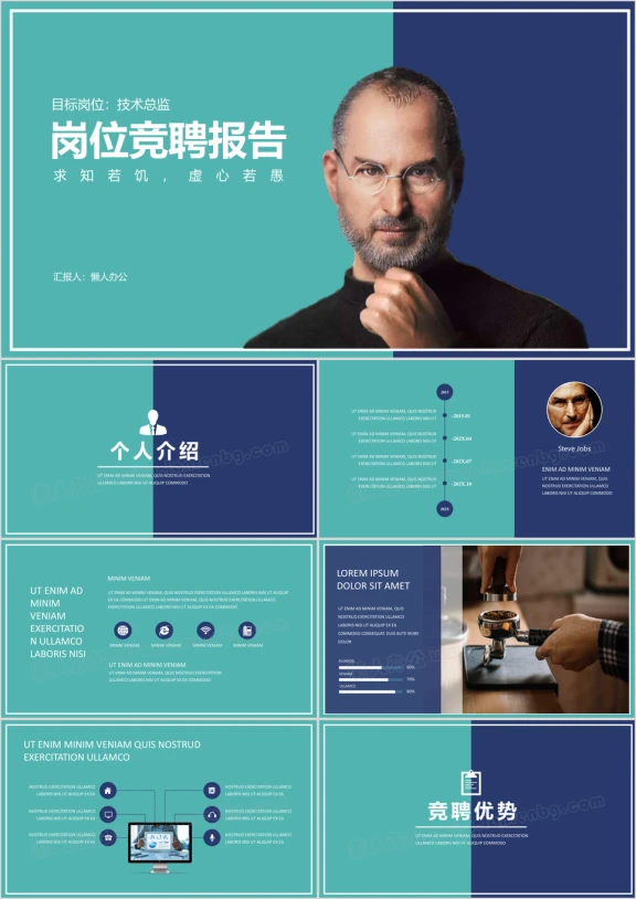 简约大气岗位竞聘述职模板ppt