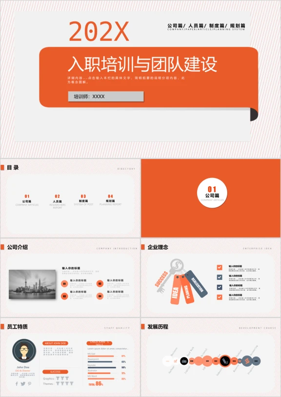 动态新员工入职培训管理ppt