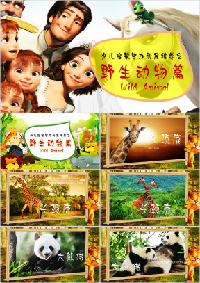 少儿智力启蒙开发培养之野生动物篇ppt