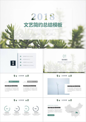 文艺汇报清新总结ppt