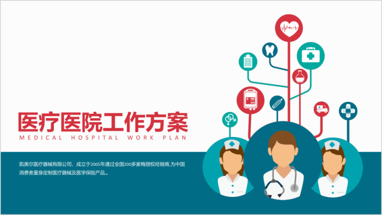 医疗医学医院工作方案ppt模板