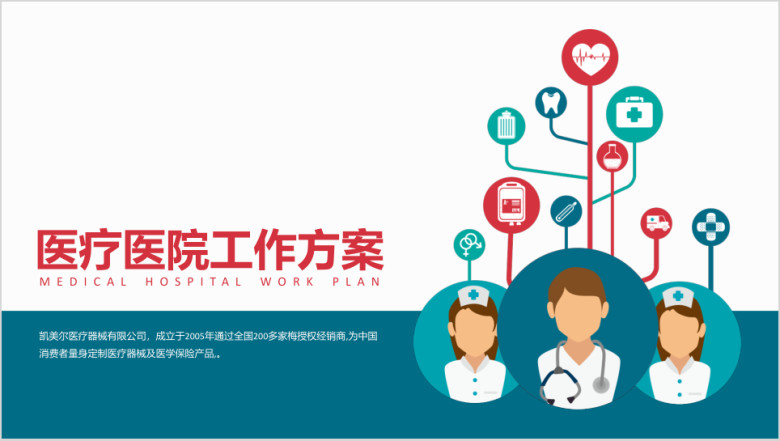 医疗医学医院工作方案ppt模板