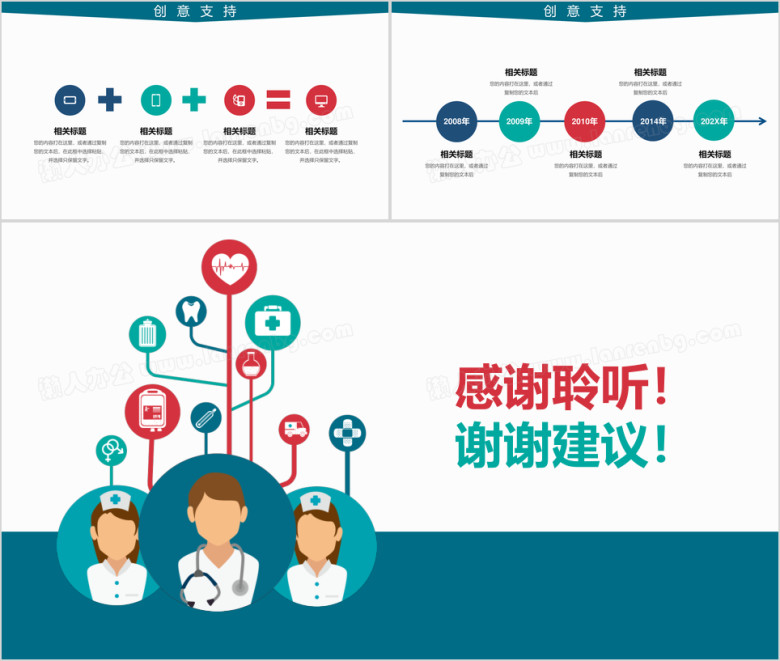 医疗医学医院工作方案ppt模板