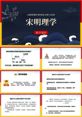高中历史人教版必修三《宋明理学》课件