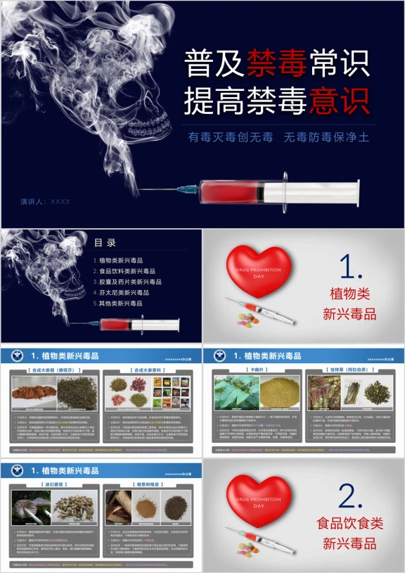 禁毒宣传ppt新型毒品介绍