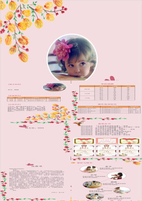 小清新花卉儿童幼儿个人简历介绍ppt