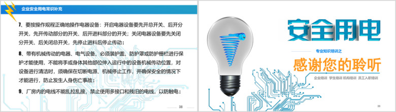 安全用电培训 员工入职培训ppt