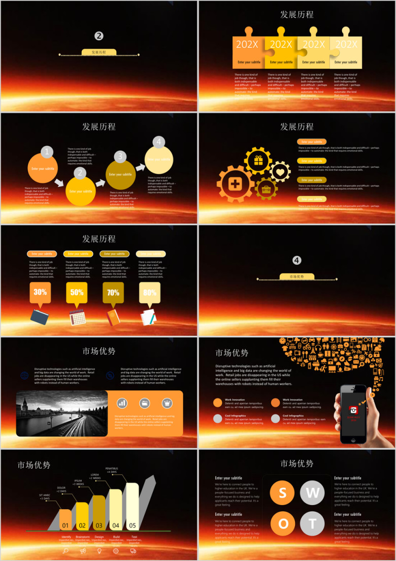 企业发展历程公司介绍模板ppt