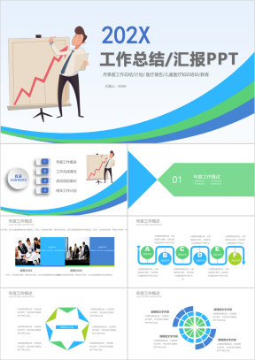 年终总结工作汇报计划ppt
