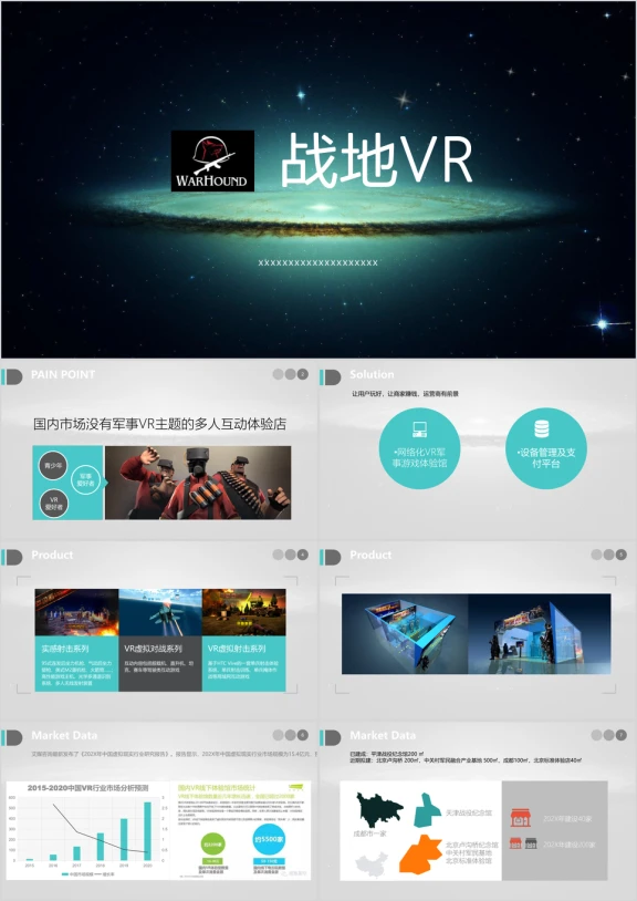 游戏VR企业商业计划书ppt