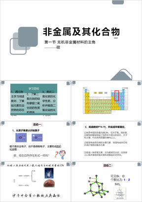 高中化学人教版必修一《非金属硅》课件