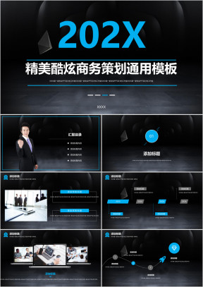 商务工作总结创业计划书模板ppt