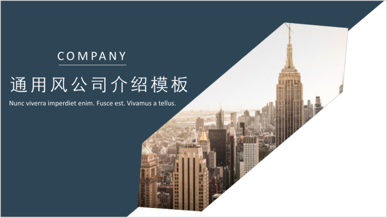 通用简约公司汇报模板ppt