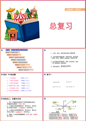 小学数学人教版四年级下册《总复习》课件