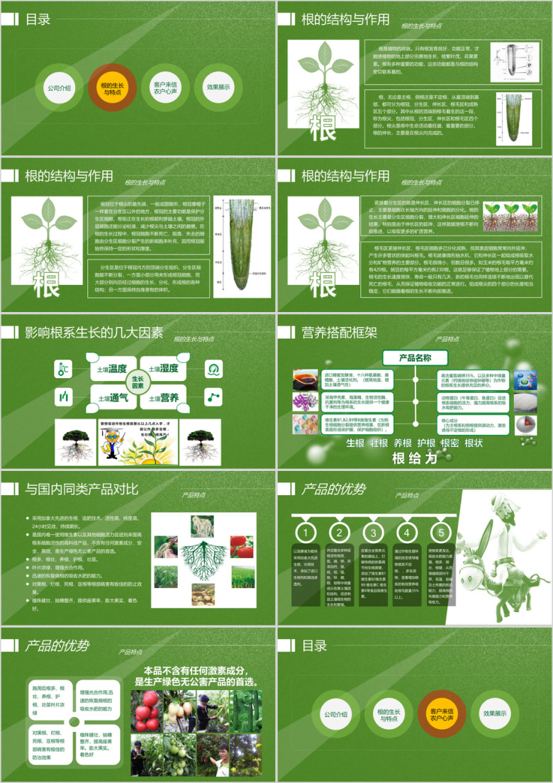 有机农业产品招商介绍商业计划书ppt模板