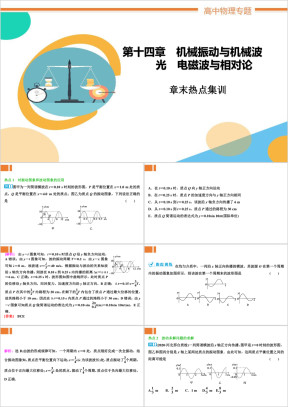 高中物理第十四章《章末热点集训》教学课件