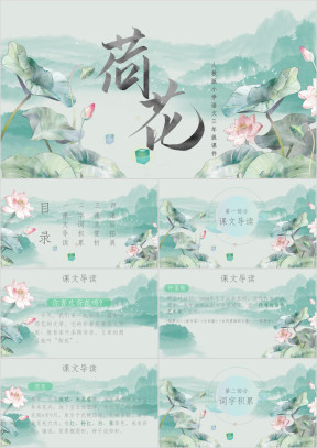 荷花人教版小学三年级语文课件