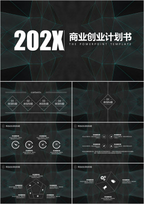 高逼格大气科技创意商业创业计划书ppt