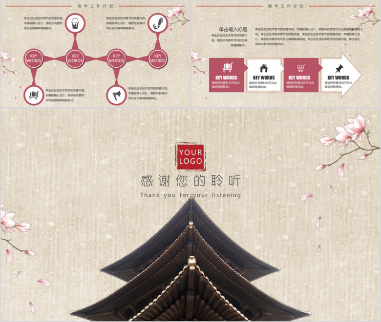 年中工作总结汇报工作计划ppt