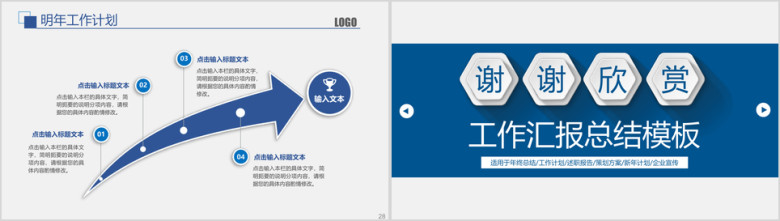 商务蓝色微粒体工作总结汇报动态ppt模板