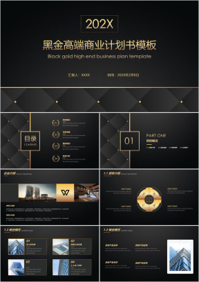黑金高端商业计划书模板ppt
