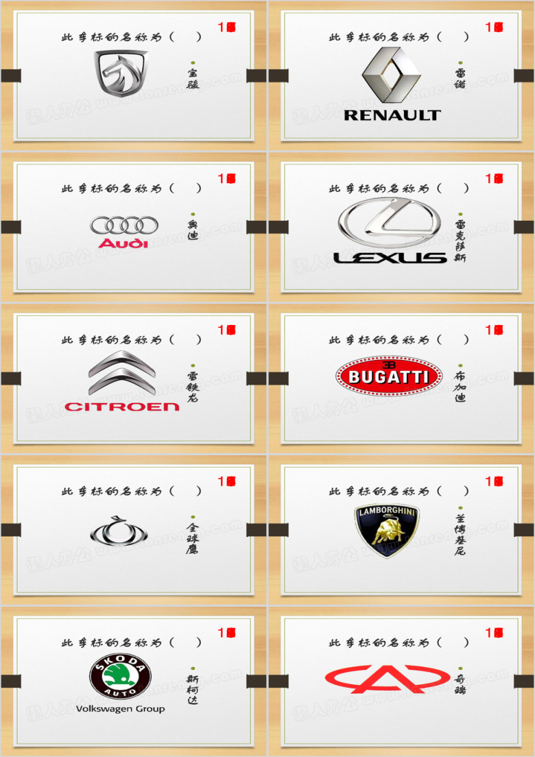 车标抢答竞赛ppt