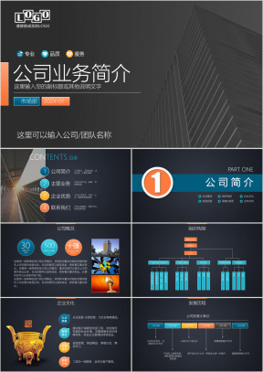 实用公司介绍企业简介产品推介商业路演ppt