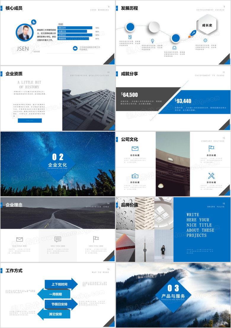 商务动态公司企业介绍ppt模板