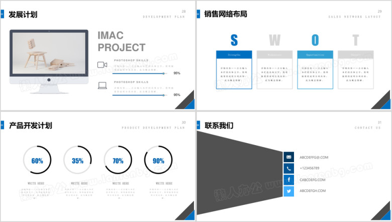 商务动态公司企业介绍ppt模板