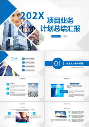项目业务计划总结汇报ppt模板