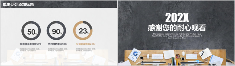 商务年终工作总结汇报计划ppt模板