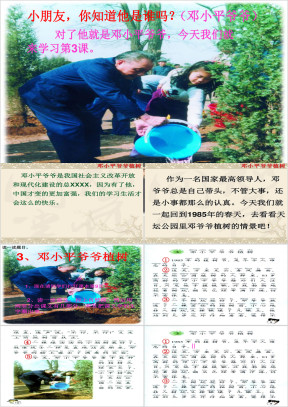 小学语文人教版一年级下册《邓小平爷爷植树》教育教学课件