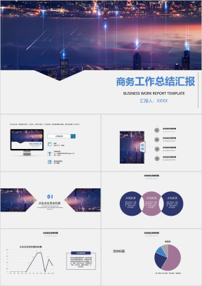 高端大气商务工作总结汇报ppt