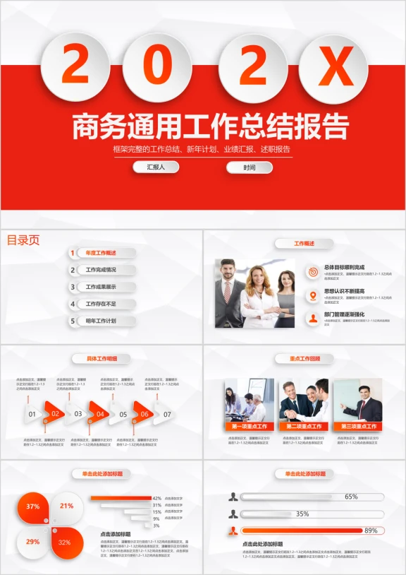 公司年终总结汇报ppt