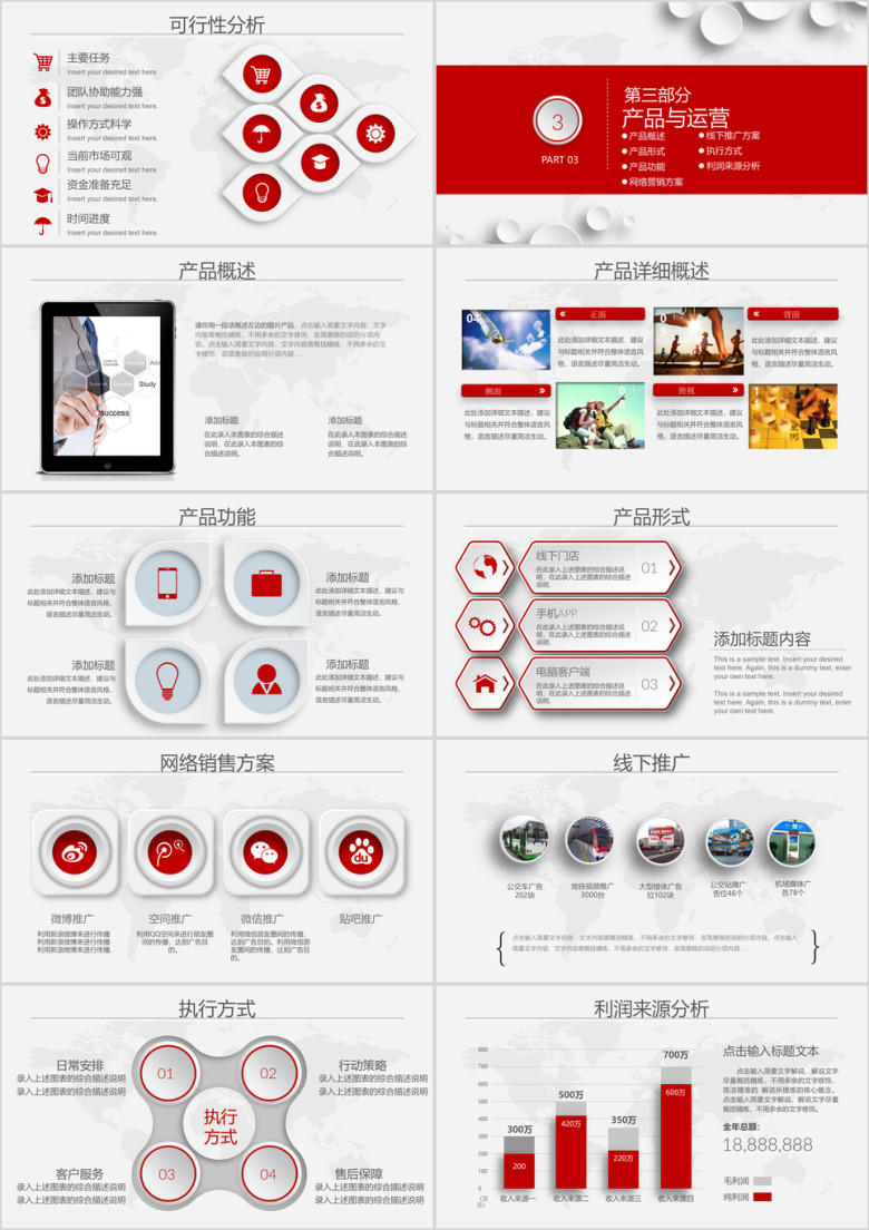 时尚创意商业创业计划书ppt模板