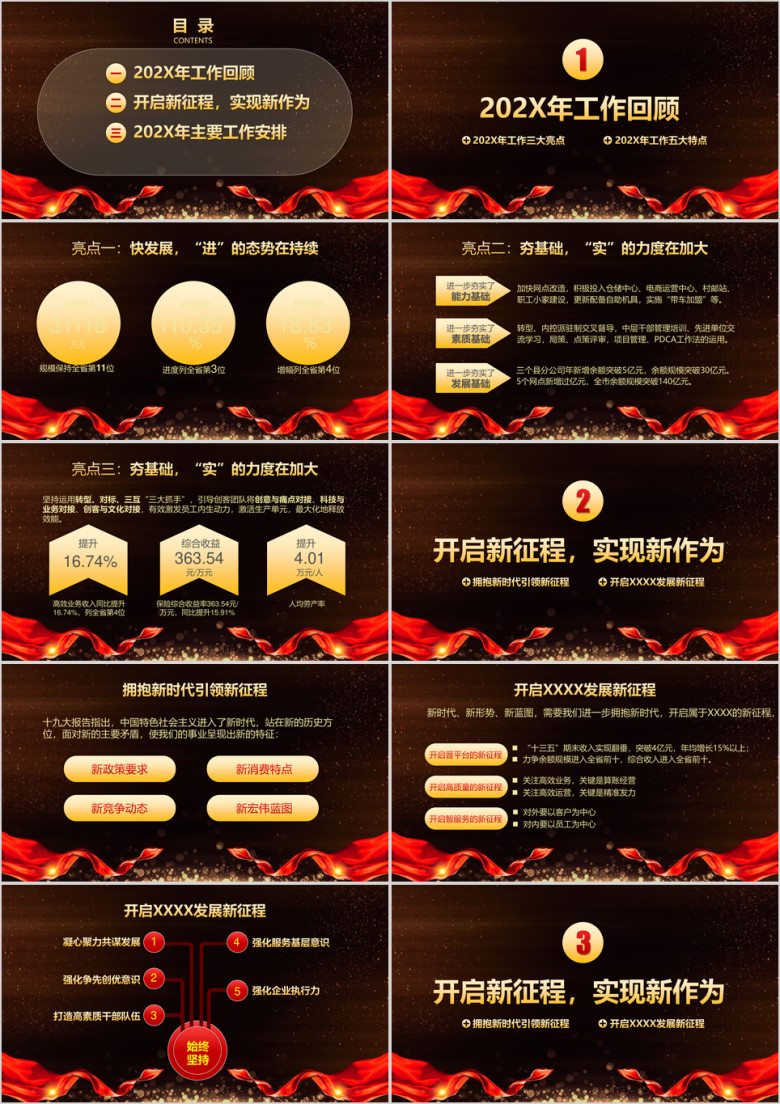 黑金商务高端年会暨颁奖典礼答谢会ppt
