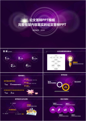 动感论文答辩ppt开题报告