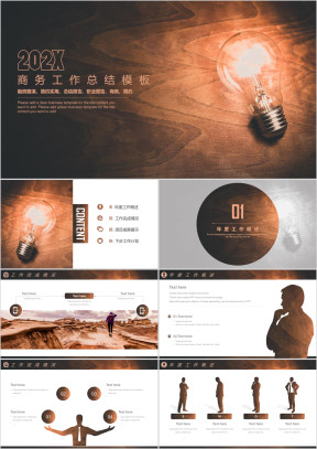 木纹创意工作总结计划模板ppt