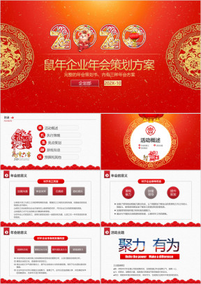 2020鼠年企业年会策划方案ppt