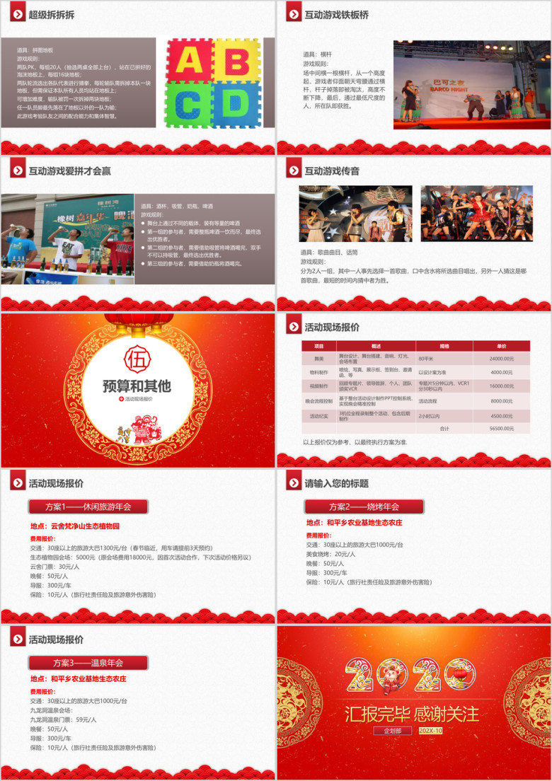 2020鼠年企业年会策划方案ppt