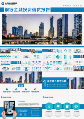 银行金融服务投资理财保险业务信贷报告ppt