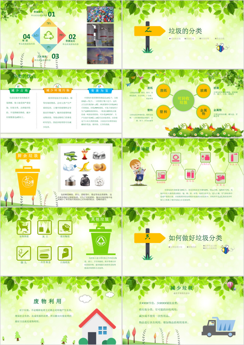 垃圾分类环保主题班会ppt