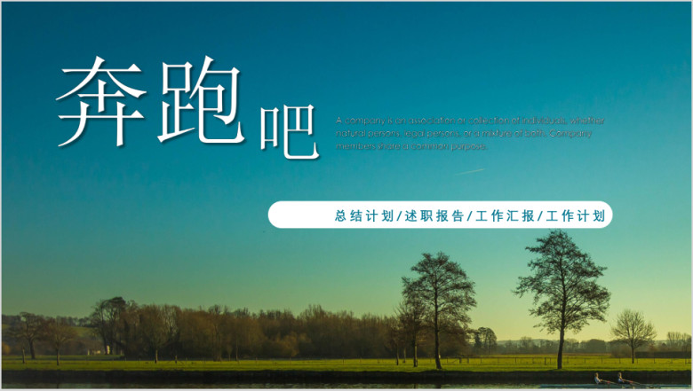 工作总结计划商务高端大气模板ppt