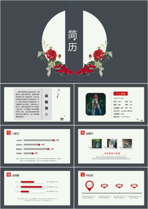 简约个人应聘简历ppt模板