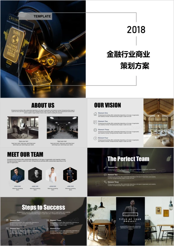 金融行业商业策划方案项目推广计划ppt