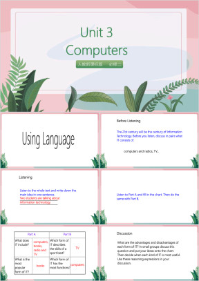 高中英语人教版必修二《Unit3 Computers》课件