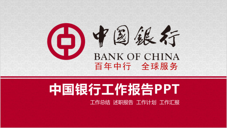 中国银行专项ppt设计